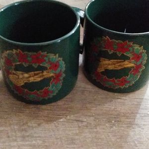 Vintage Christmas Mugs set of 4